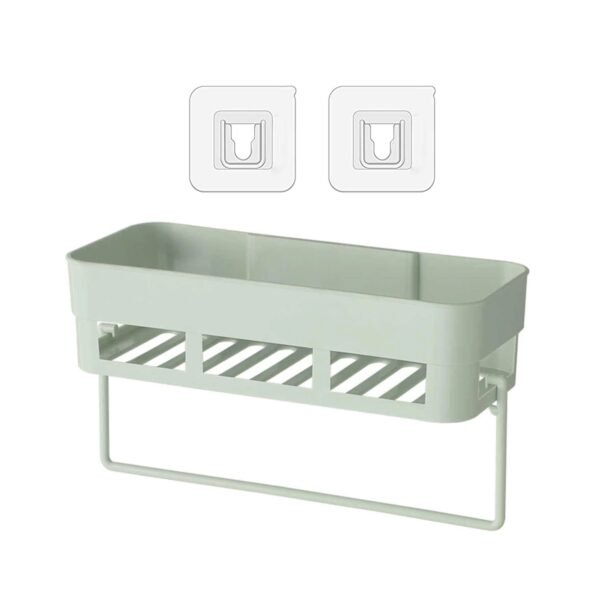 L Multipurpose Kitchen Bathroom Shelf Wall Holder Storage Rack Bathroom - Image 4