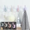 Self Adhesive Plastic Wall Hook for Home (Multi Color) - Image 2