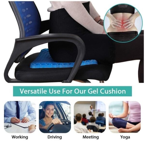 Silicone Flex Pillow Gel Orthopaedic Seat Cushion Pad for Car - Image 4