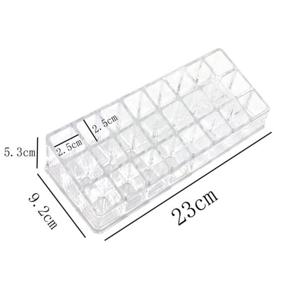 Acrylic Multi Purpose Lipstick Cosmetics Stand Display Holder 24 Section - Image 2