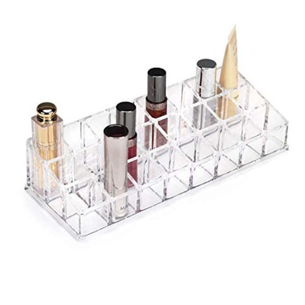 Acrylic Multi Purpose Lipstick Cosmetics Stand Display Holder 24 Section - Image 3